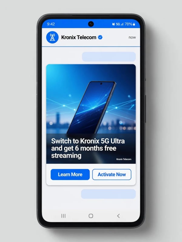 RCS Messaging — Rich, Branded, Interactive — Kronix Telecom