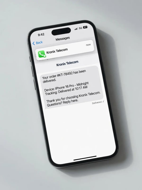 SMS — Reach Every Customer, On Every Phone — Kronix Telecom