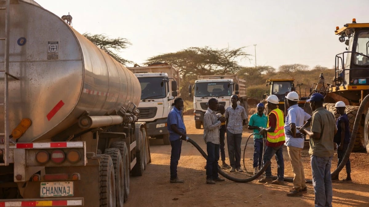 Continuity fuel supply for a mining operation