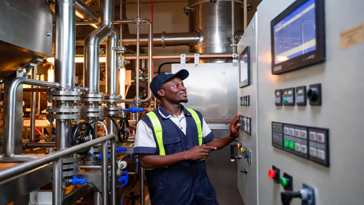 Process automation for a food processing line