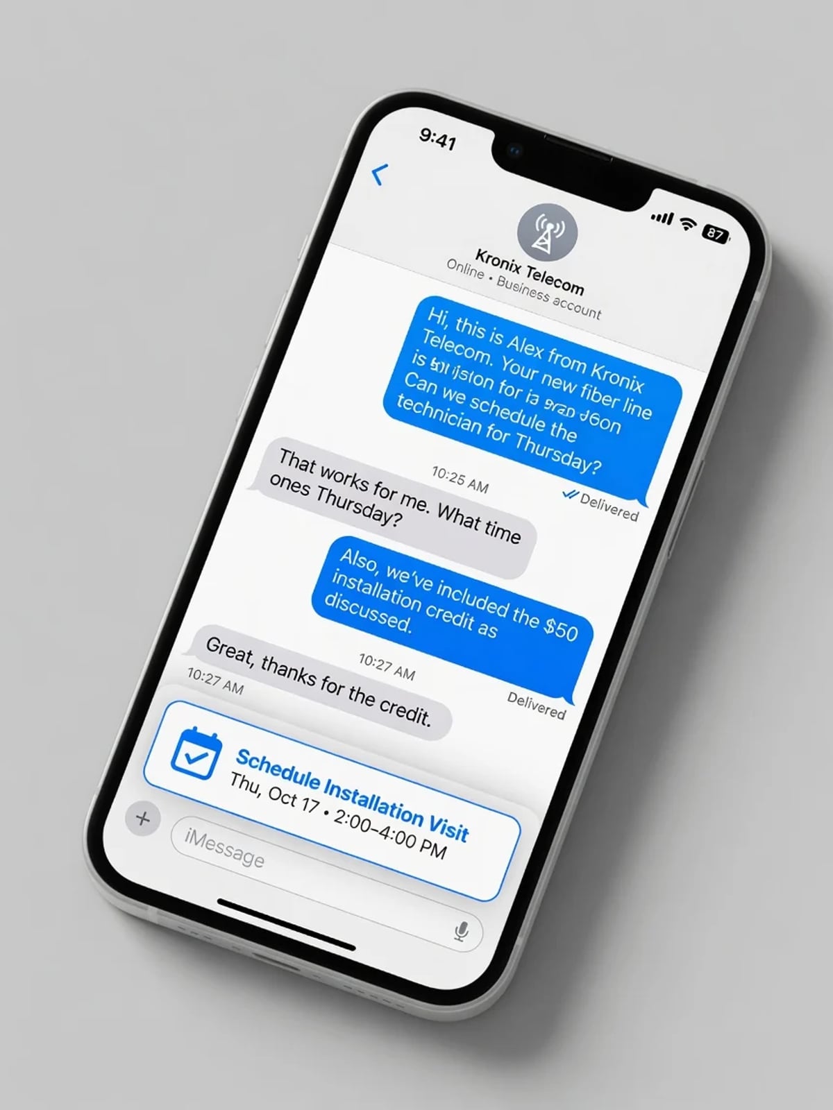 Apple Messages for Business — Conversations in the Messages App