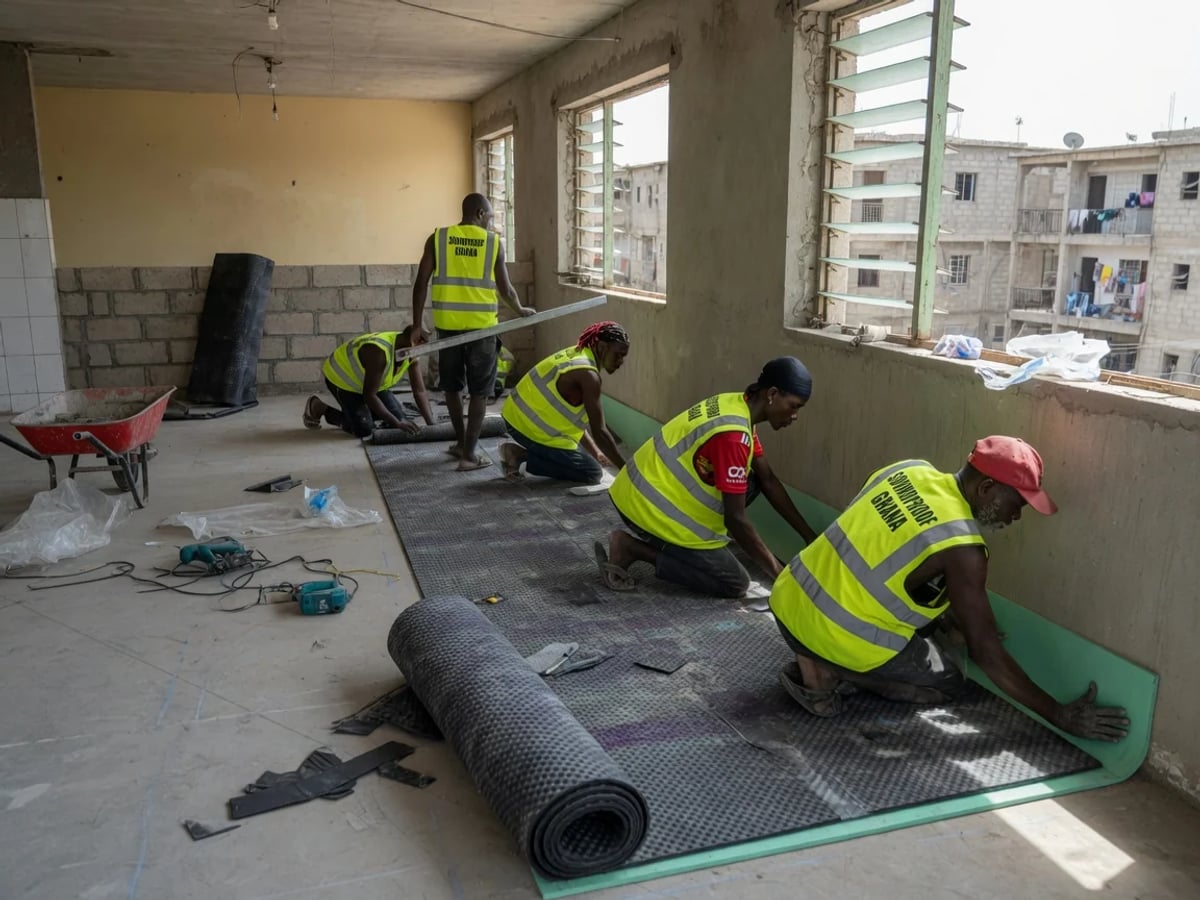Impact & Footfall Noise Control — Soundproof Ghana