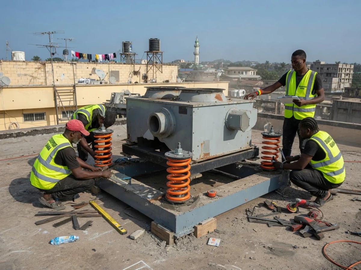 Vibration & Structure-Borne Noise Isolation — Soundproof Ghana