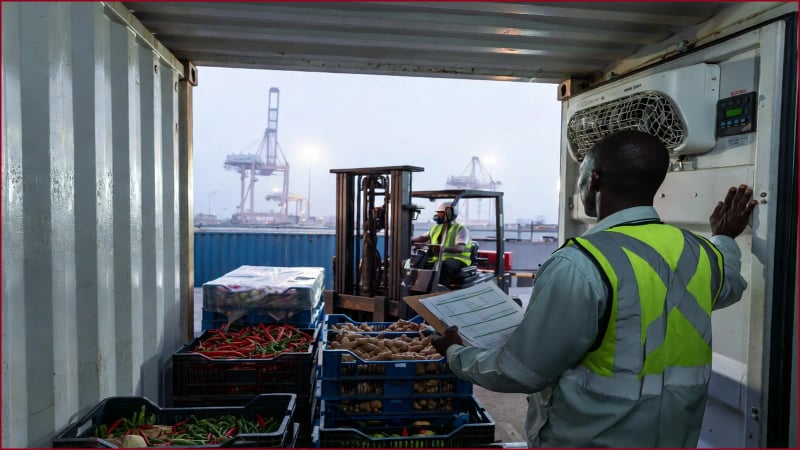 Cold-chain coordination for a perishable commodity export programme — Tema, Ghana — Kronix Agri