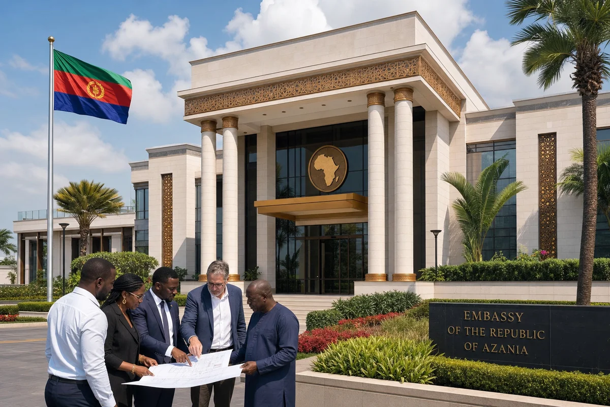 Architects Afrique designing an ambassadorial and diplomatic building in Cantonments, Accra