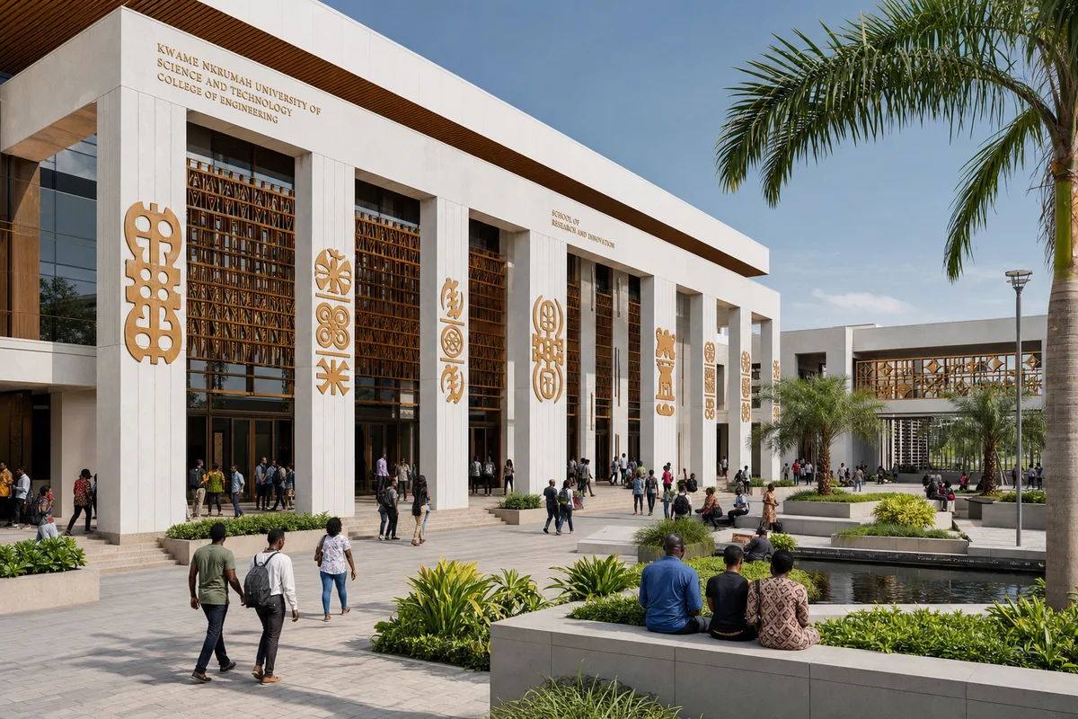 Architects Afrique designing an educational and institutional building in Accra