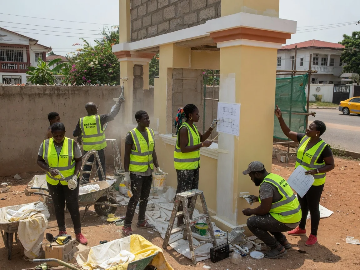 Designing an ambassadorial residence and chancery estate in Accra — ambassadorial residence concept design security protocol cantonments accra architectsafrique, Accra Ghana