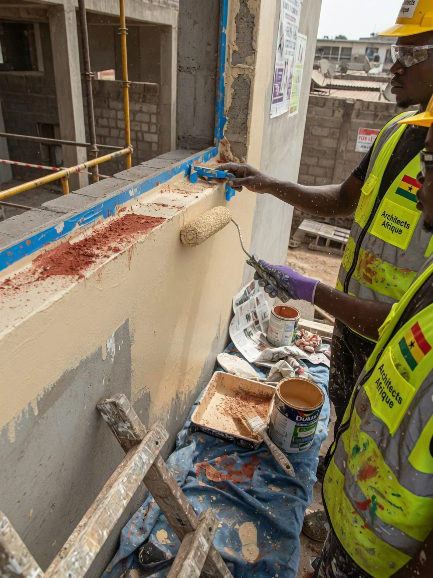 Architects designing a commercial building in Accra — commercial building permit drawings floor plates detail architectsafrique, Accra Ghana