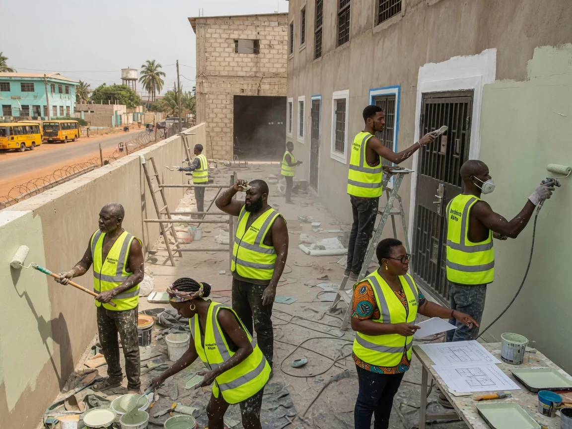 Architects designing a state-grade secure building in Accra — presidential design build built result handover accra architectsafrique, Accra Ghana