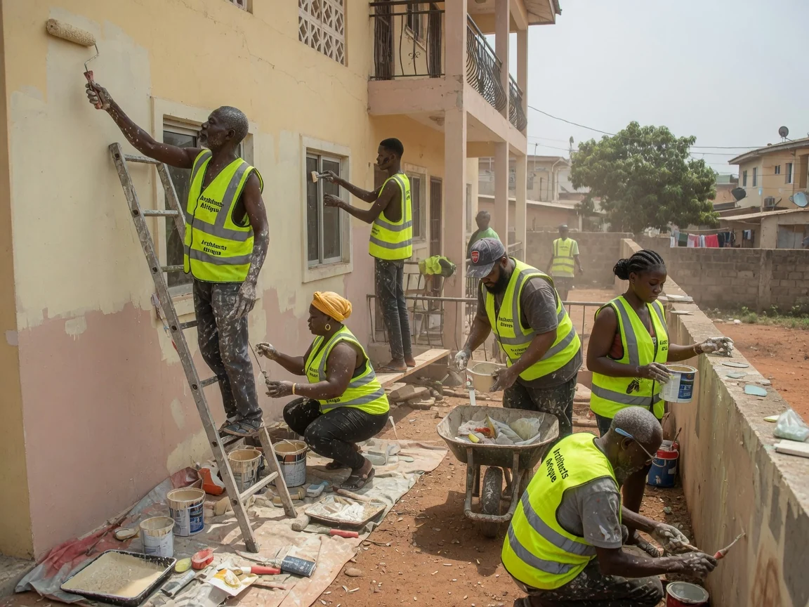 Architects Afrique ten-year workmanship guarantee in Accra — ten year workmanship guarantee completed building cantonments accra architectsafrique, Accra Ghana