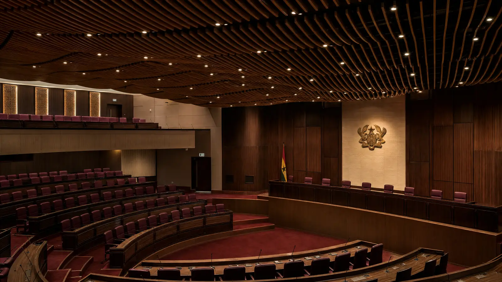 Acoustic and suspended ceiling installation in Accra — service feature acoustic ceiling auditorium conference accra ceilingexpertsghana, Accra Ghana
