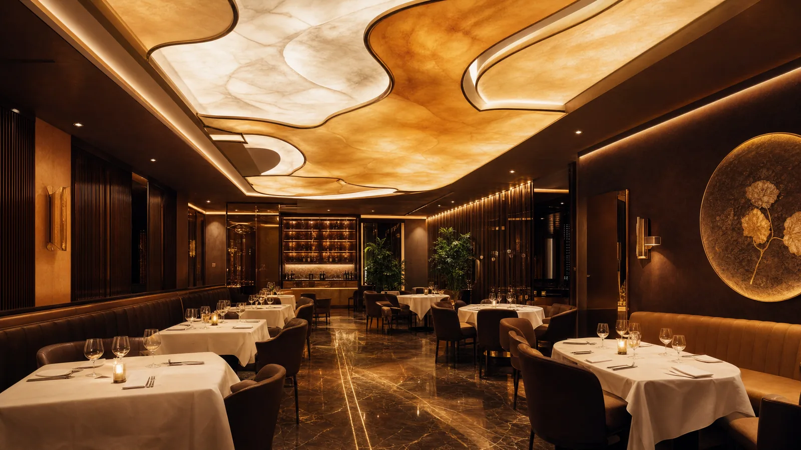 LED and luminous ceiling installation in Accra — service led luminous ceiling hospitality restaurant accra ceilingexpertsghana, Accra Ghana