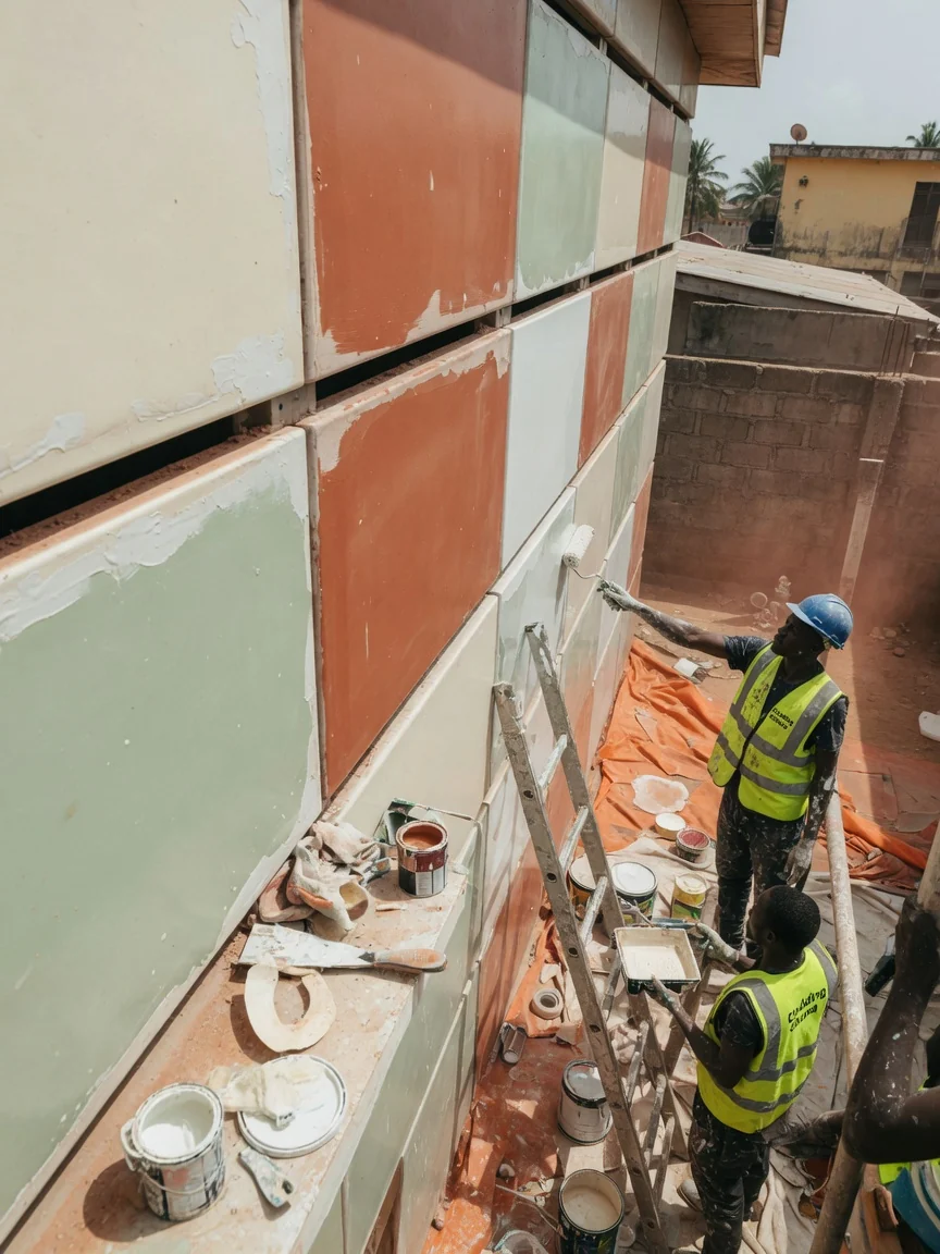 Ceramic and porcelain ventilated façades in Ghana — porcelain rainscreen undercut anchor fixing detail claddingghana, Accra Ghana