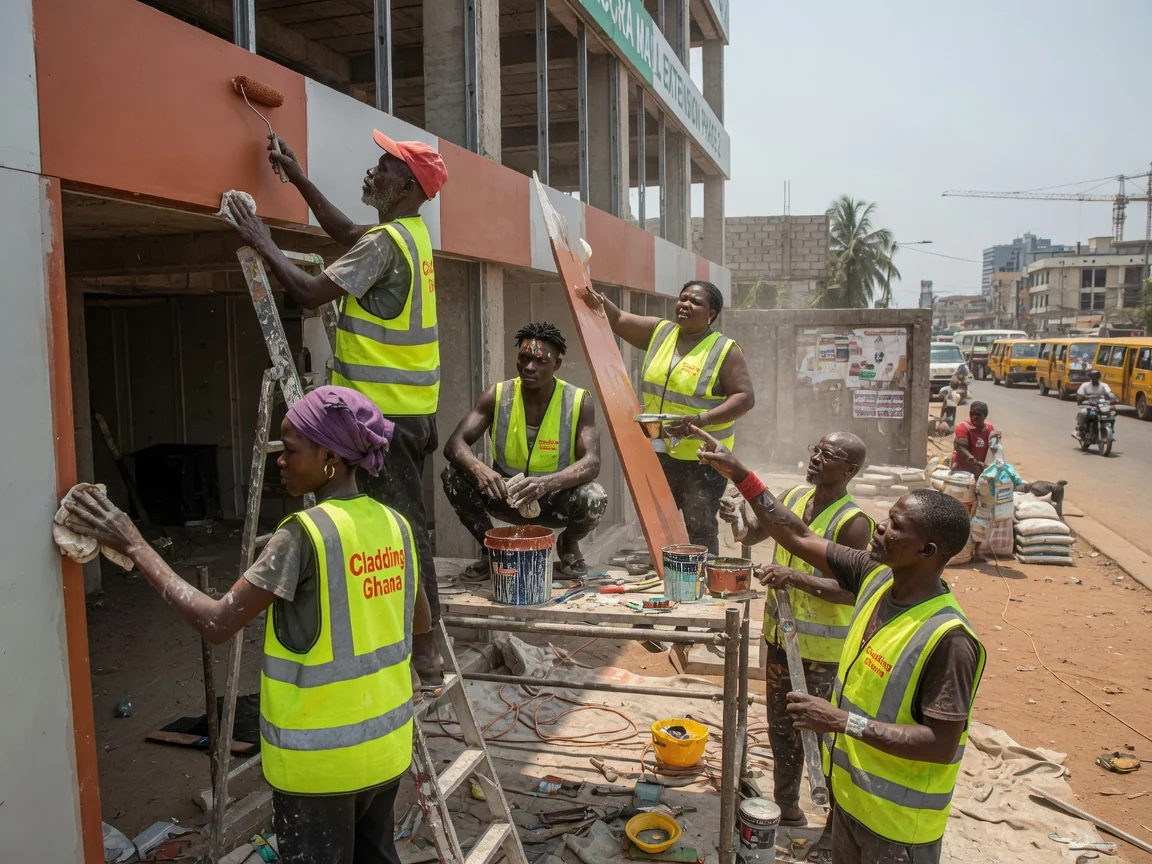 Fast-track commercial cladding delivery in Ghana — service fast track commercial cladding multi property rollout accra claddingghana, Accra Ghana
