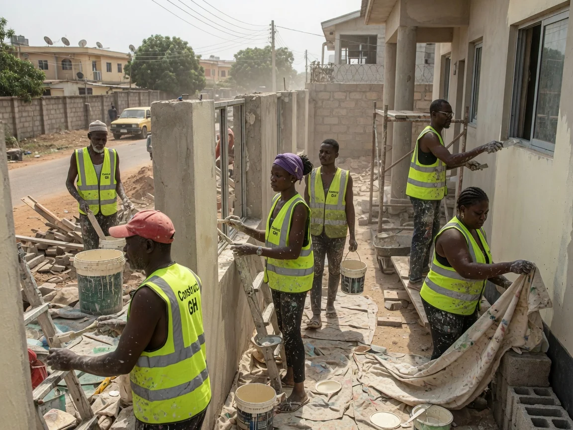 Embassy compound construction project in Accra — ambassador residence construction handover cantonments accra constructgh, Accra Ghana