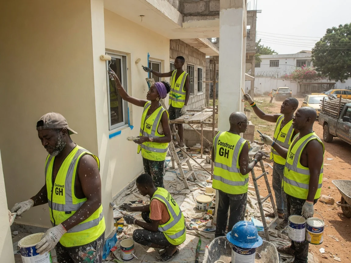 Embassy compound construction project in Accra — embassy chancery building construction cantonments accra constructgh, Accra Ghana
