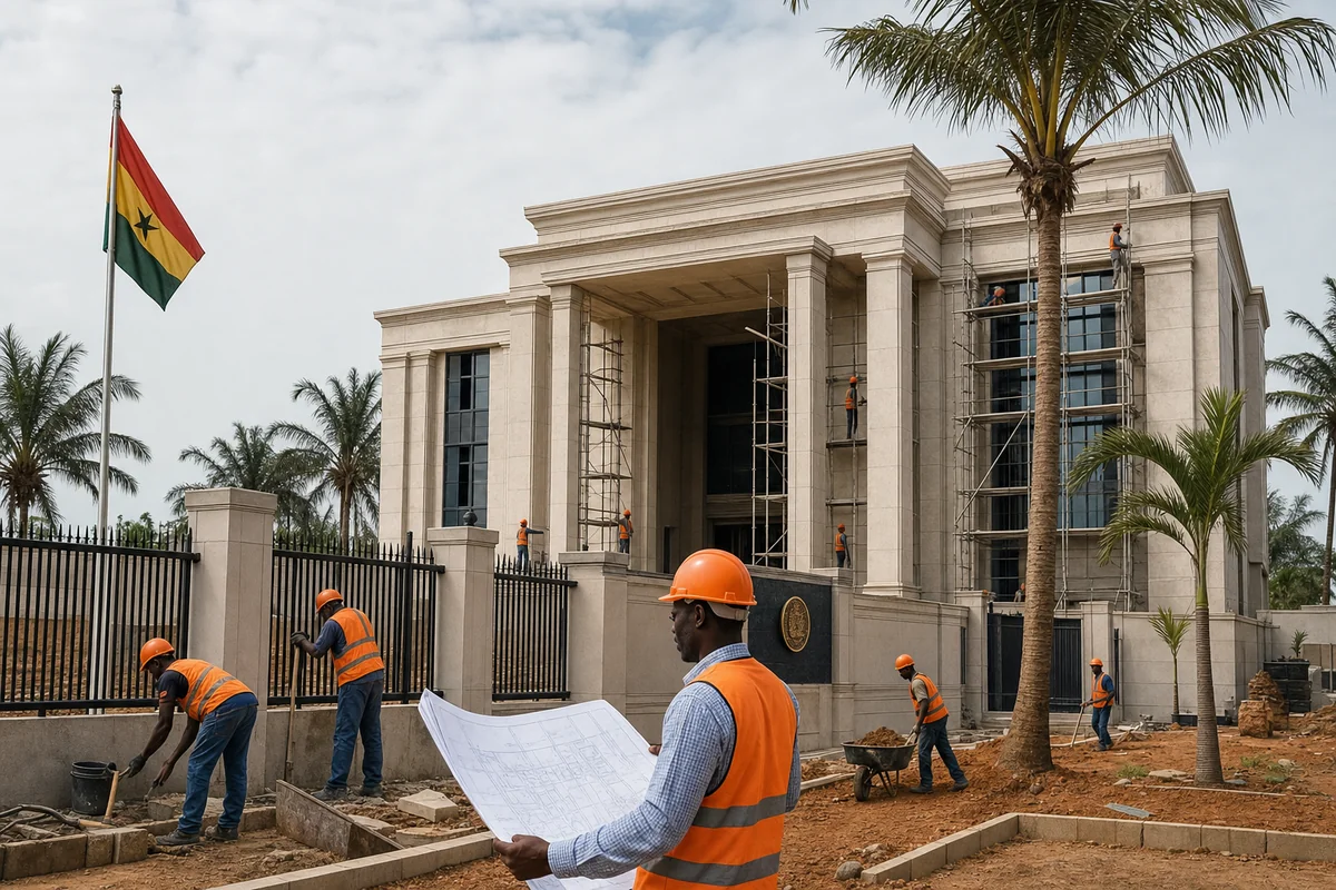 Embassy and diplomatic missions construction in Accra by Contractors Ghana
