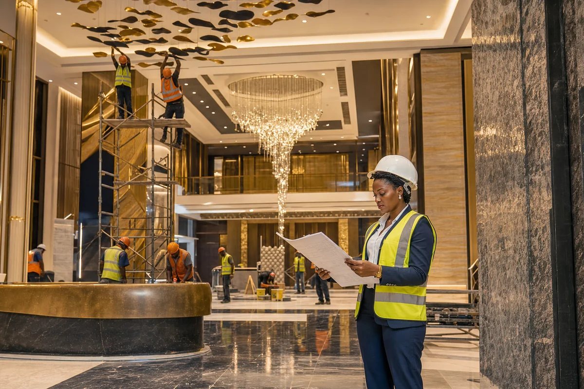 International hotel and hospitality construction in Accra — Contractors Ghana
