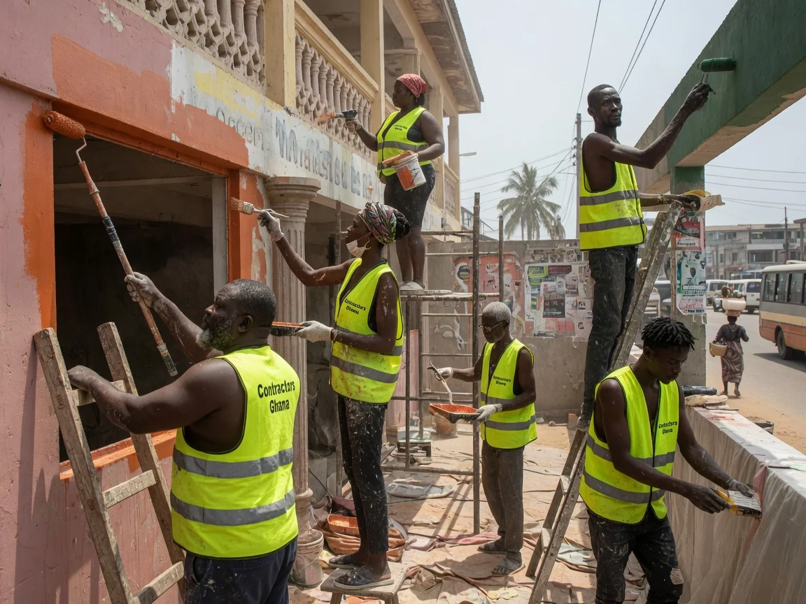 Contractors Ghana executing a complex specialist build in Accra — specialist build commissioning handover finished structure accra contractorsghana, Accra Ghana