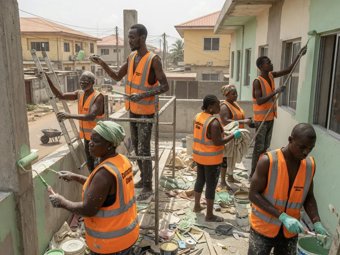 Contractors Ghana executing a complex specialist build in Accra — specialist project difficult site engineered foundation ridge accra contractorsghana, Accra Ghana