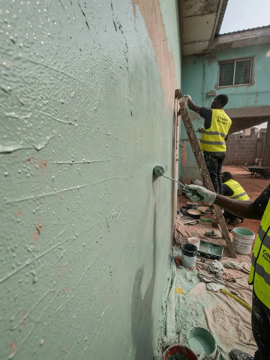 Anti-microbial coating in Accra healthcare — antimicrobial cleanroom wall detail coralex, Accra Ghana
