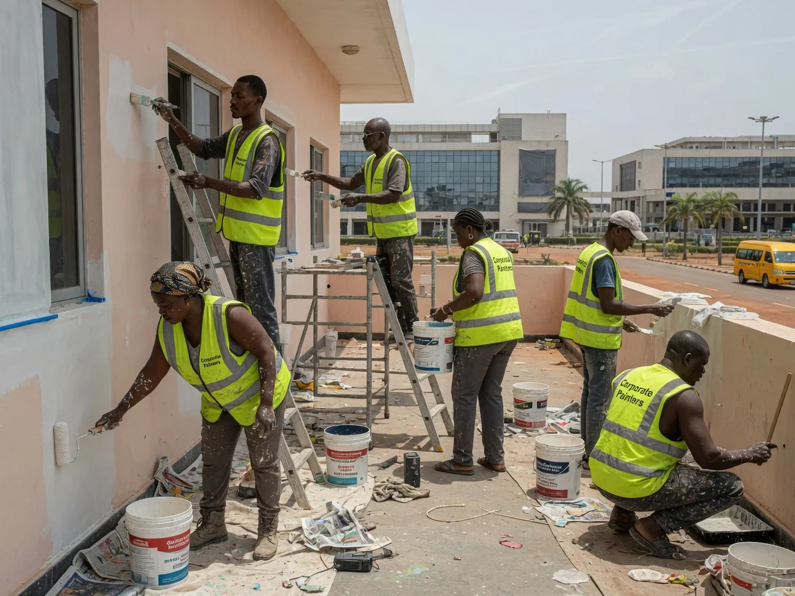 Decade-warranty coating systems for institutions in Accra — warranty handover dossier corporate hq airport city corporatepainters, Accra Ghana