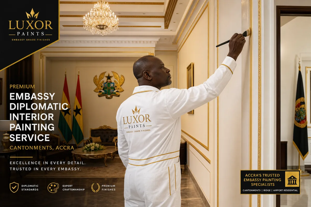 Embassy & diplomatic painting in Accra — service embassy diplomatic painting cantonments accra corporatepainters, Accra Ghana