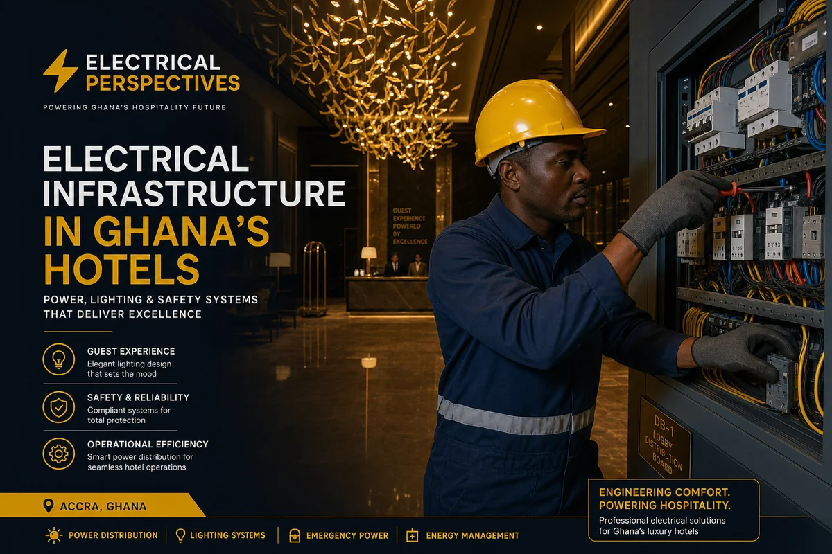 Hotel and hospitality electrical installation in Accra by Electricals Ghana