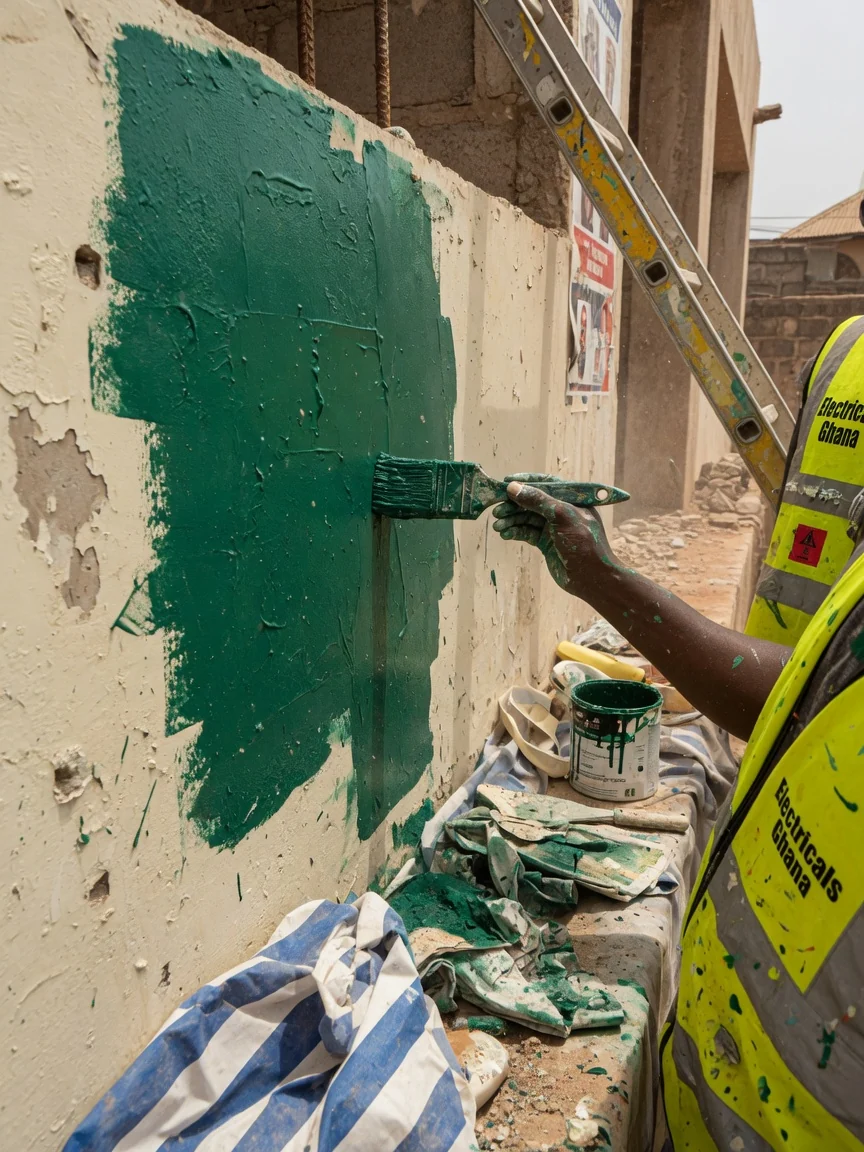 Emergency electrician in Accra — burning socket overheated terminal replacement detail accra electricalsghana, Accra Ghana