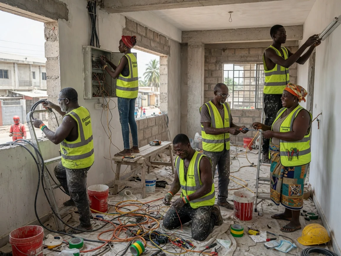 Commercial wiring and fit-out in Accra — commercial fit out wiring distribution board installation office airport residential electricalsghana, Accra Ghana