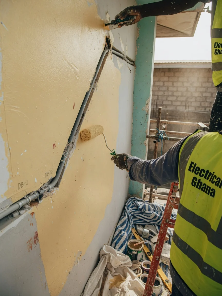 Decade-warranty electrical maintenance across Accra — distribution board termination tightening maintenance visit detail electricalsghana, Accra Ghana