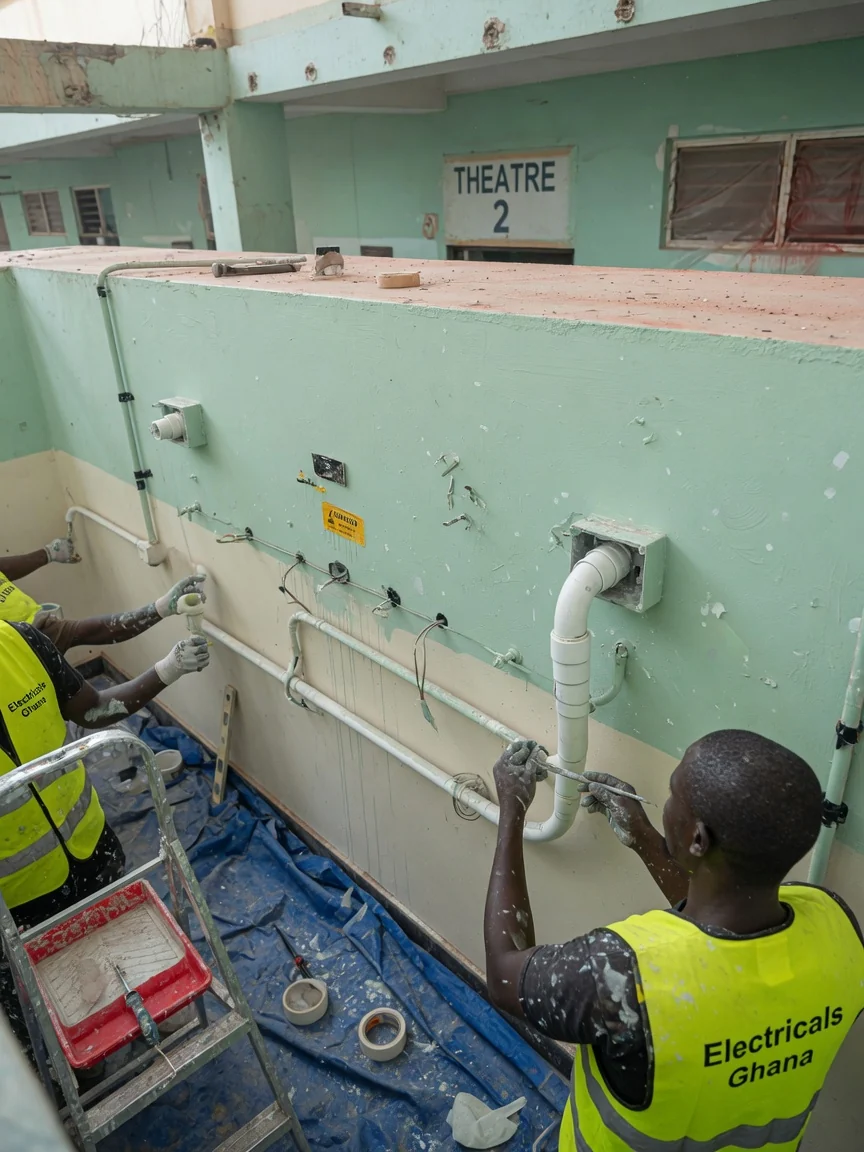 Hospital and operating-theatre electrical in Accra — hospital ups standby changeover critical care detail accra electricalsghana, Accra Ghana