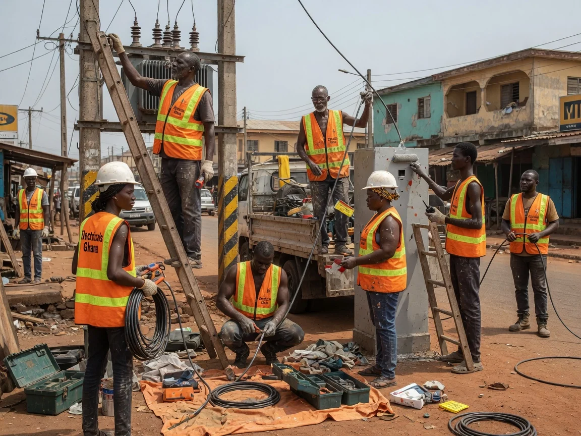 HV / MV distribution systems in Ghana — substation single line commissioning test institutional electricalsghana, Accra Ghana