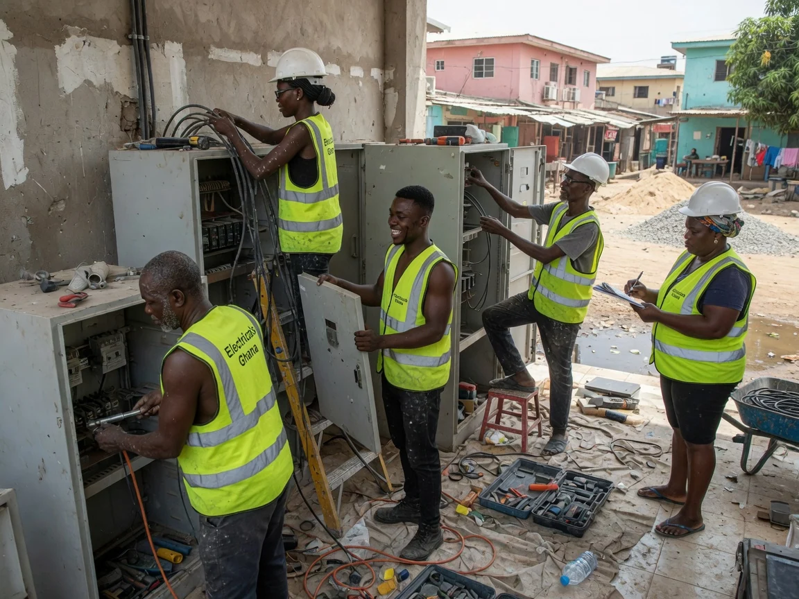 Switchgear and panel installation in Ghana — switchgear protection relay metering commissioning institutional electricalsghana, Accra Ghana