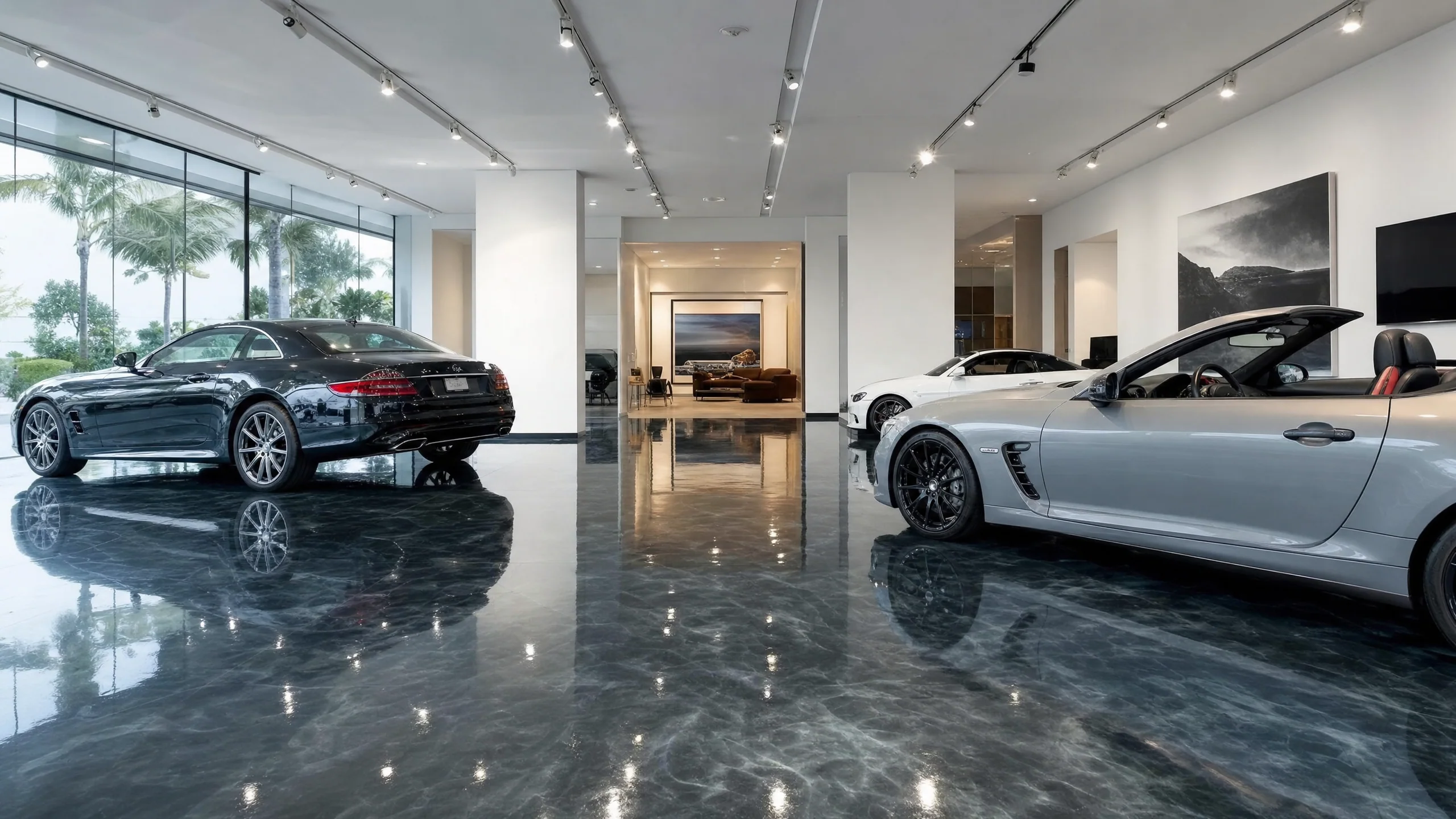 Decorative metallic epoxy flooring in Accra, Ghana — service decorative metallic epoxy corporate showroom accra, Accra Ghana
