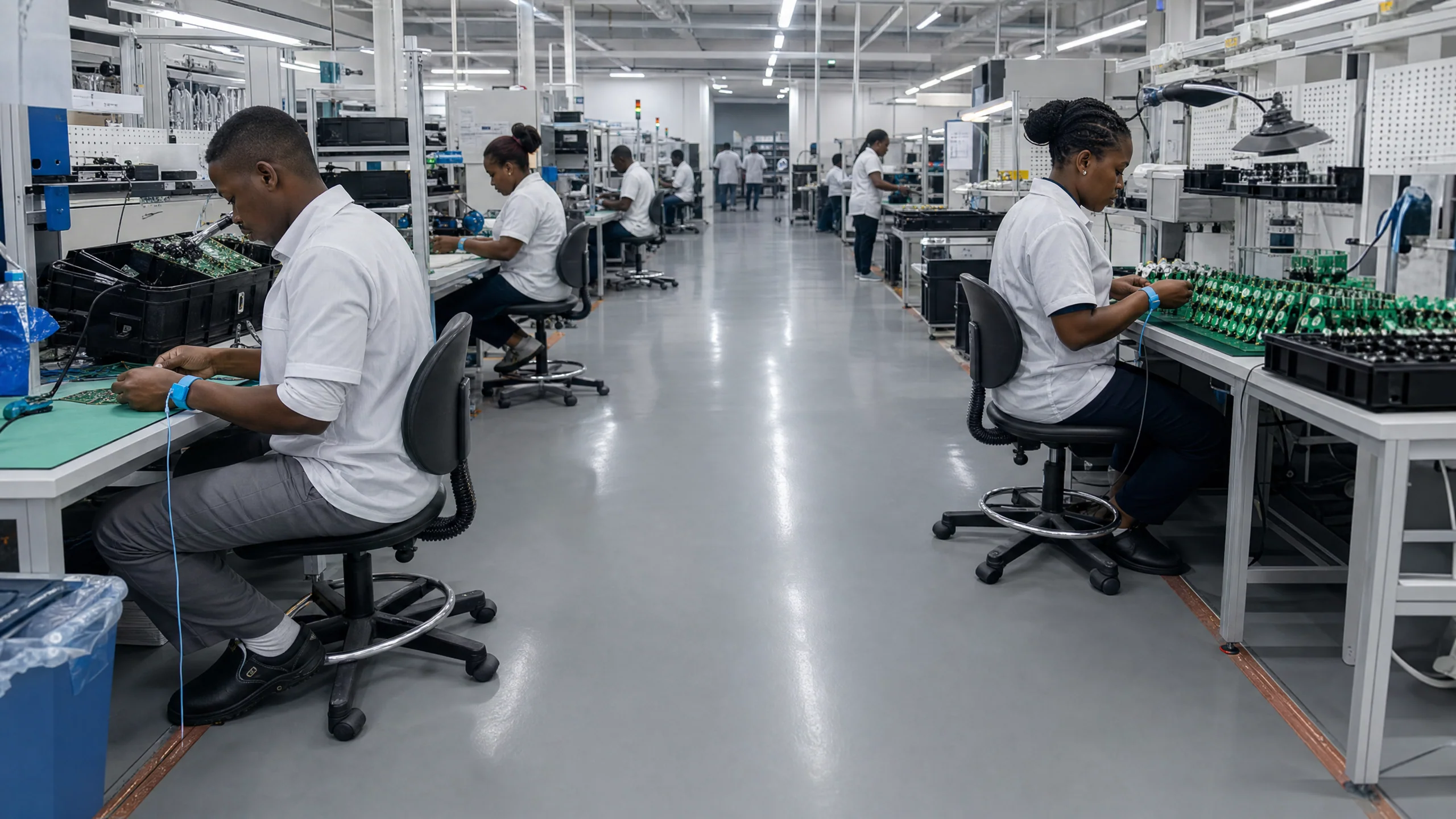Static dissipative ESD flooring in Accra, Ghana — service static dissipative esd electronics cleanroom accra, Accra Ghana