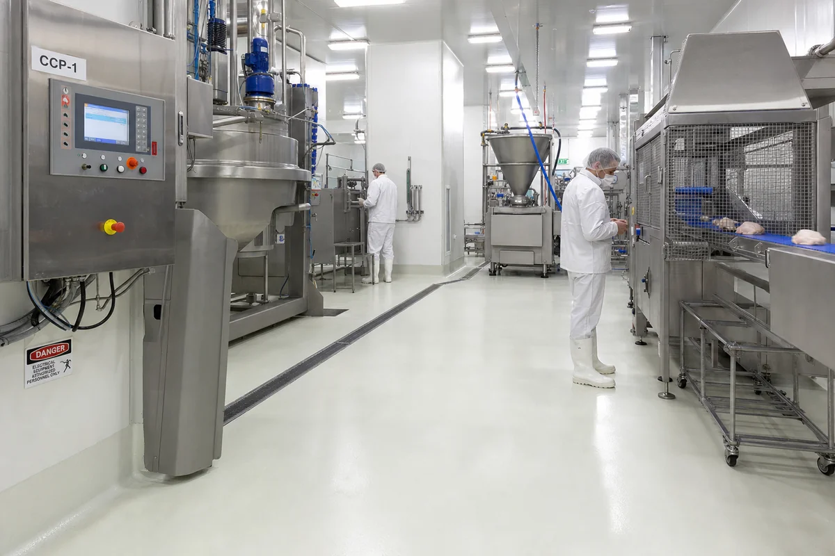 Hygienic coved epoxy floor for food and pharma in Accra, Ghana — service hygienic epoxy epoxygh, Accra Ghana