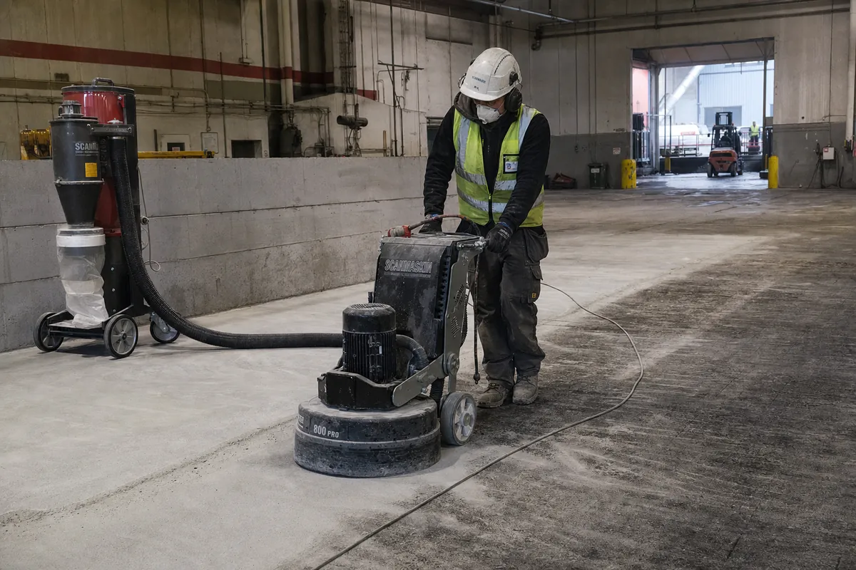 Concrete substrate preparation before epoxy in Accra, Ghana — service substrate prep epoxygh, Accra Ghana