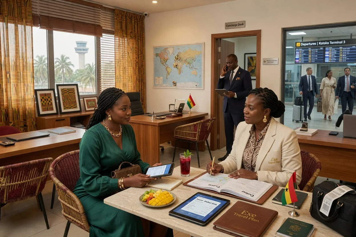 Curated Dubai destination experiences from Ghana — exe travel plan dubai destination curated experience premium branded dubai exetravelplan, Accra Ghana