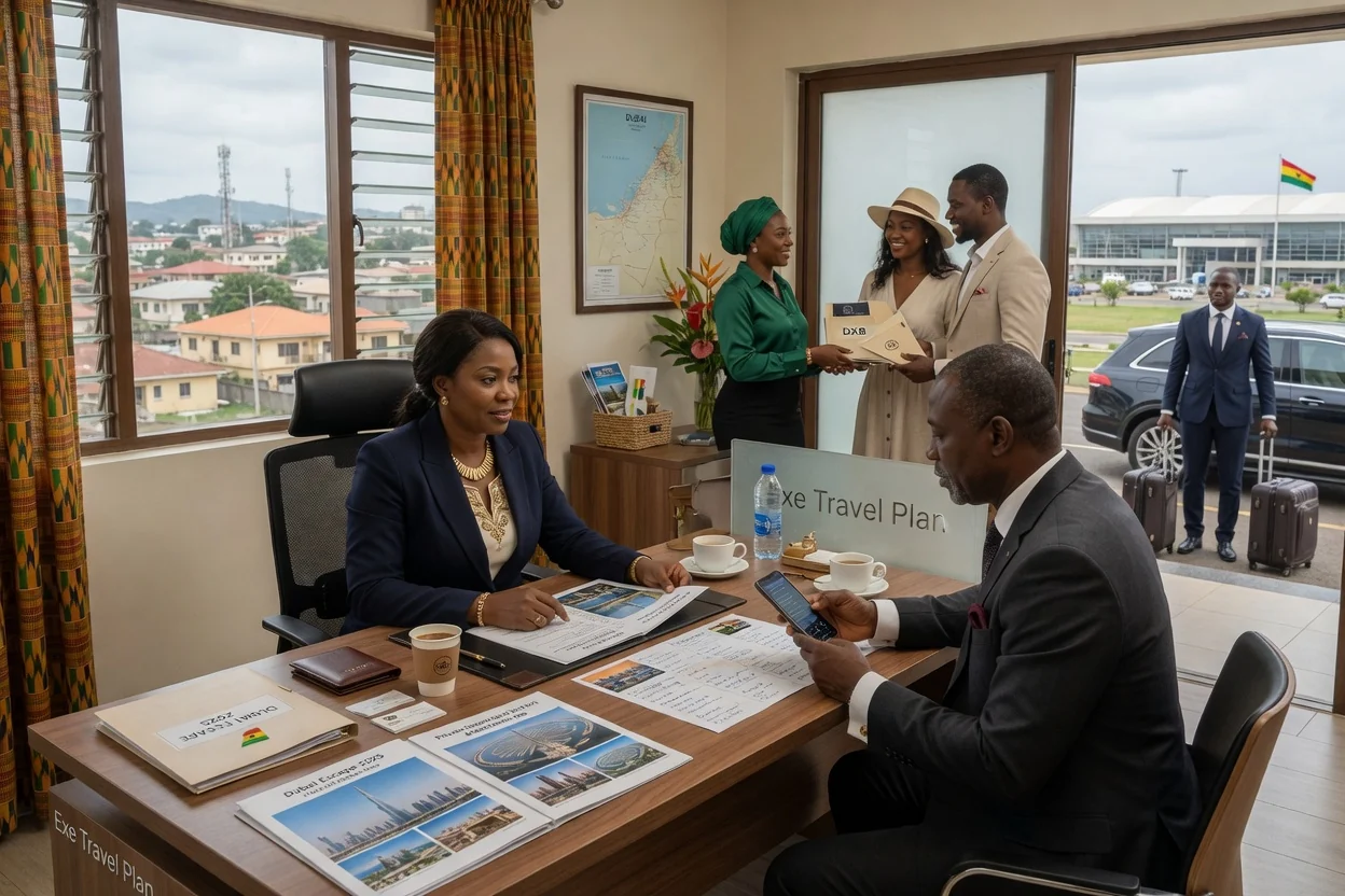 Curated Dubai holidays from Ghana — exe travel plan dubai destination curation skyline luxury branded dubai exetravelplan, Accra Ghana
