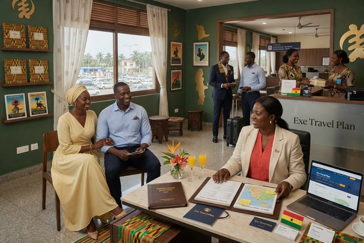 Voyages de lune de miel composés depuis le Ghana — exe travel plan honeymoon couple curated luxury journey branded dubai exetravelplan, Accra Ghana