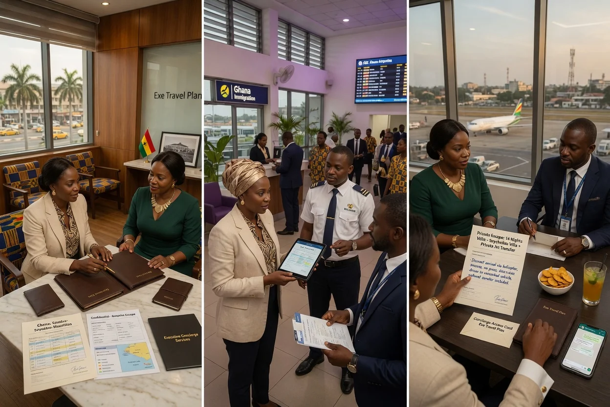 Voyages de lune de miel & célébration curatés depuis le Ghana — exe travel plan proposal escape bespoke itinerary discreet branded accra exetravelplan, Accra Ghana