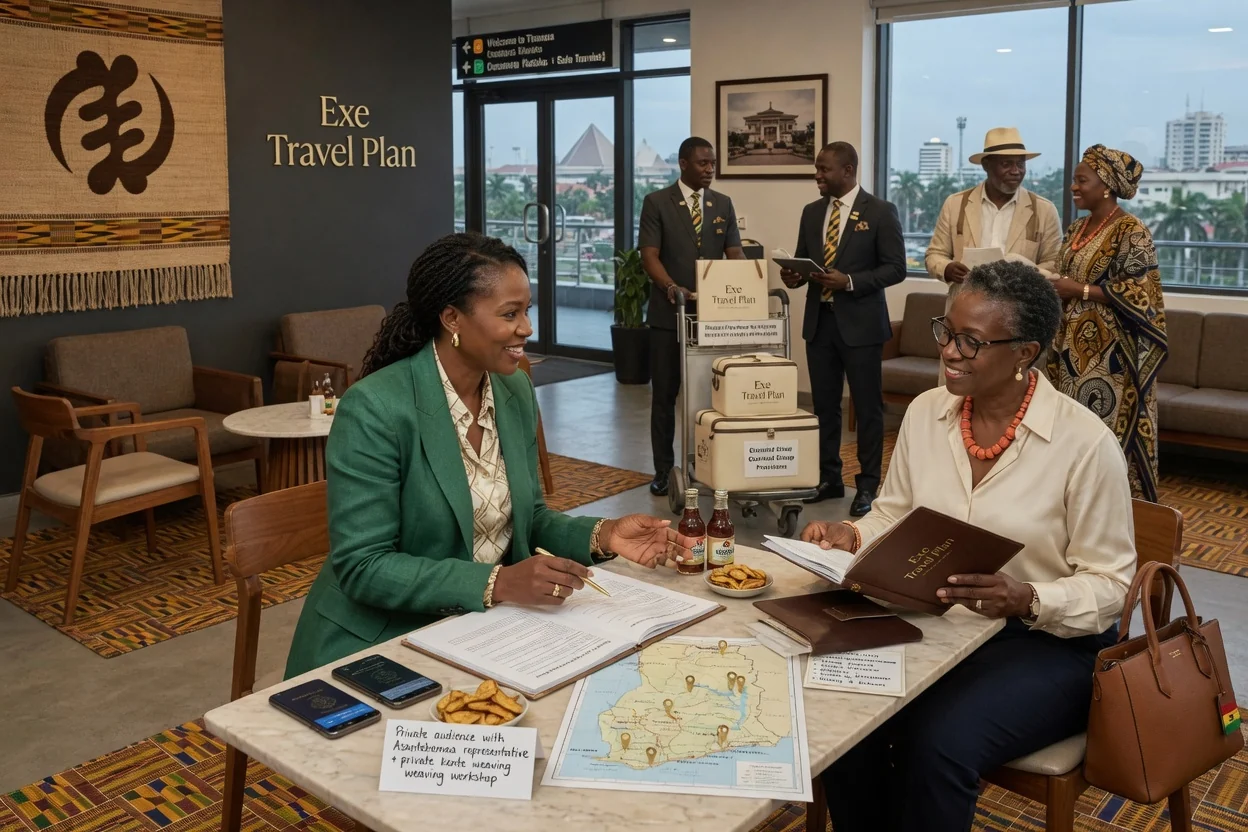 Voyages de groupe et thématiques curatés depuis le Ghana — exe travel plan special interest group tour curated branded dubai exetravelplan, Accra Ghana