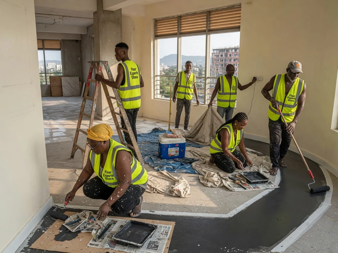 Luxury residential floors in Accra, Ghana — luxury home marble reception hardwood living transition trasacco floorexpertsghana, Accra Ghana
