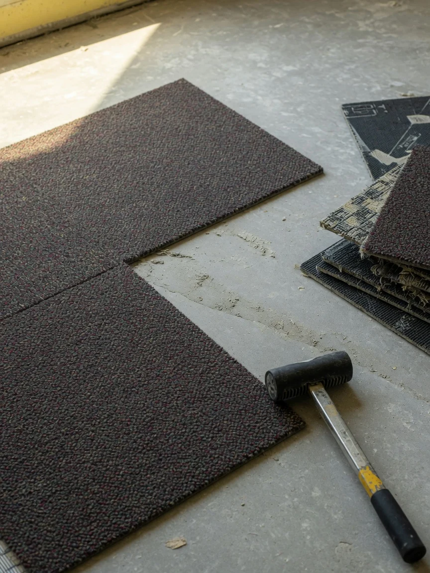 Pose de moquette commerciale à Accra, Ghana — service carpet installation detail accra, Accra Ghana
