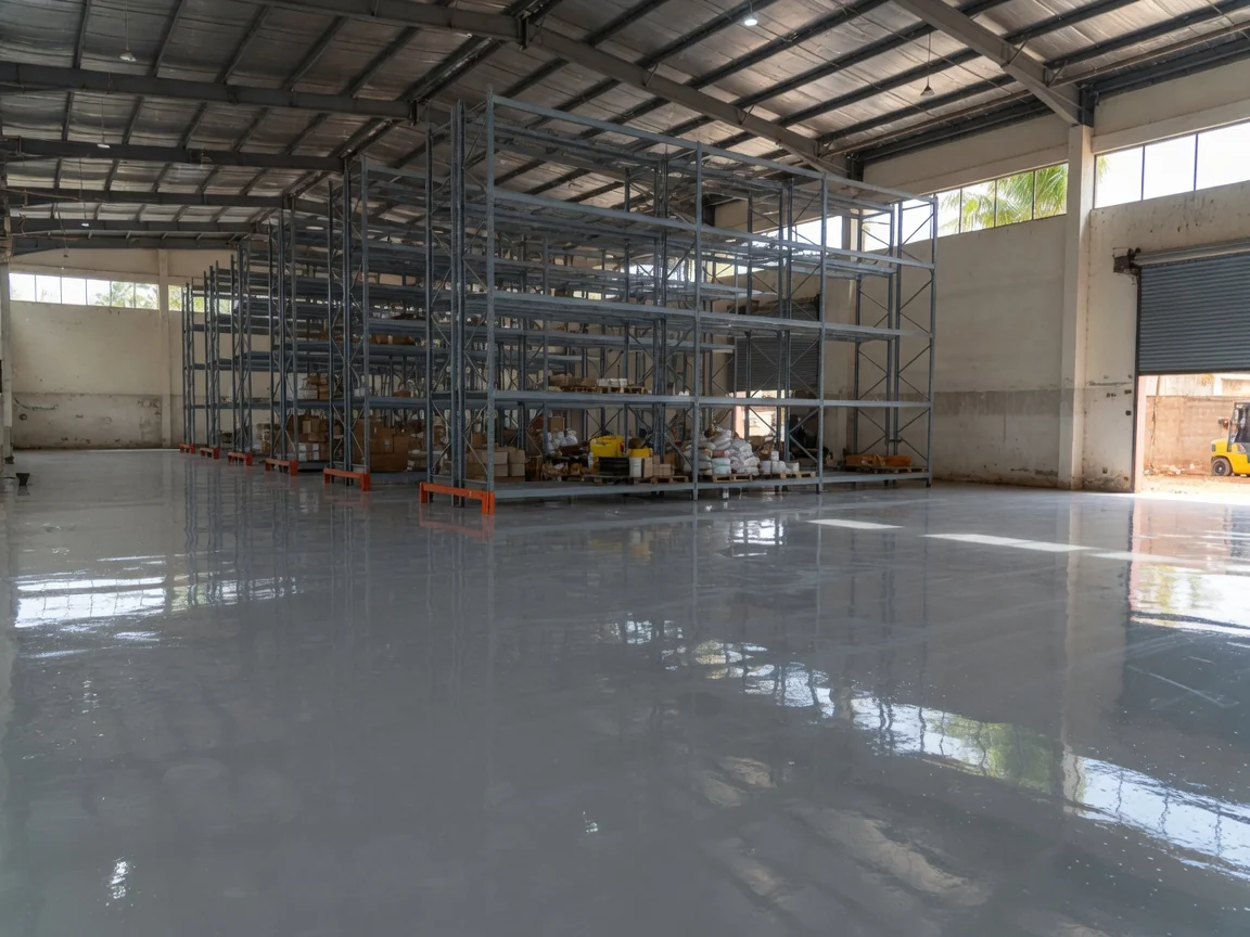 Industrial epoxy resin floor installation in Accra, Ghana — service epoxy floor installation warehouse tema accra, Accra Ghana