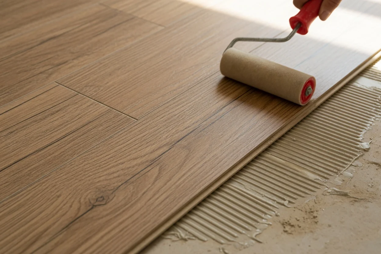 Luxury vinyl tile (LVT) floor installation in Accra, Ghana — service luxury vinyl tile installation detail accra, Accra Ghana