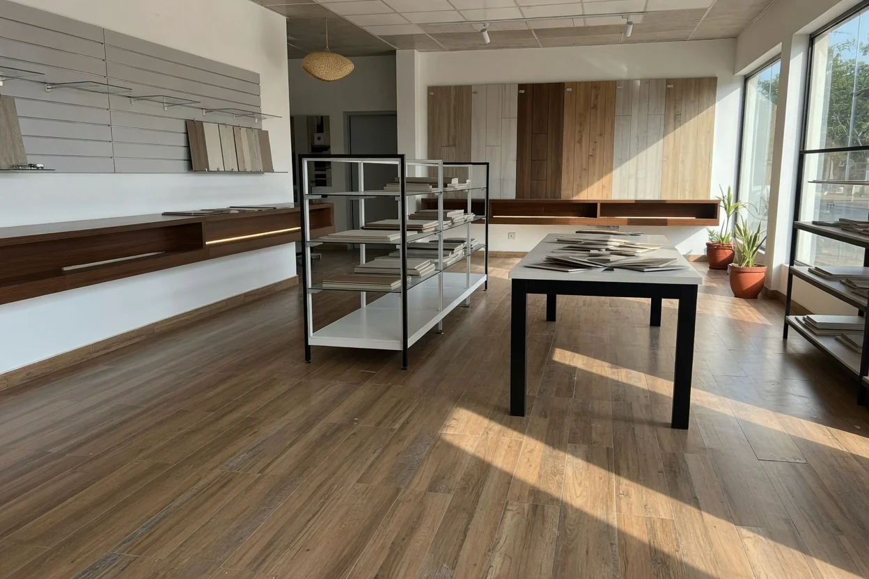 Luxury vinyl tile (LVT) floor installation in Accra, Ghana — service luxury vinyl tile installation retail accra, Accra Ghana