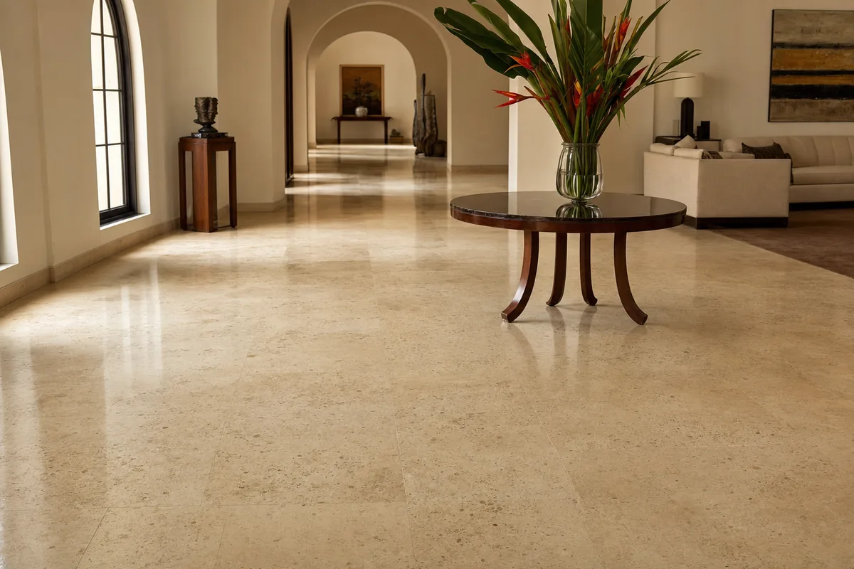 Travertine floor installation in Accra, Ghana — service travertine flooring ambassadorial residence cantonments accra, Accra Ghana