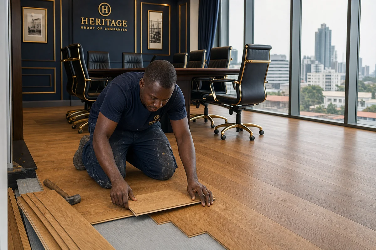 Engineered hardwood flooring in Accra, Ghana — service engineered hardwood executive boardroom accra ghana, Accra Ghana